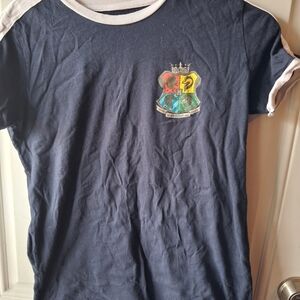 Warner Bros. Navy Hogwarts Crest Ringer Tee